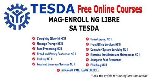 tesda online courses ph.